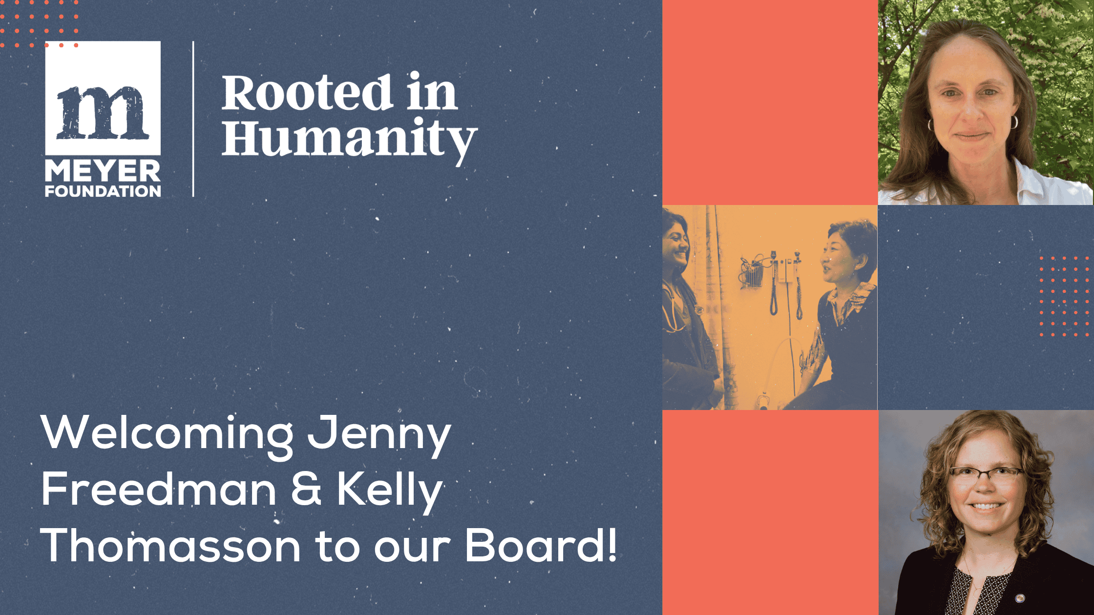 Welcoming Jenny Freedman & Kelly Thomasson to our Board!